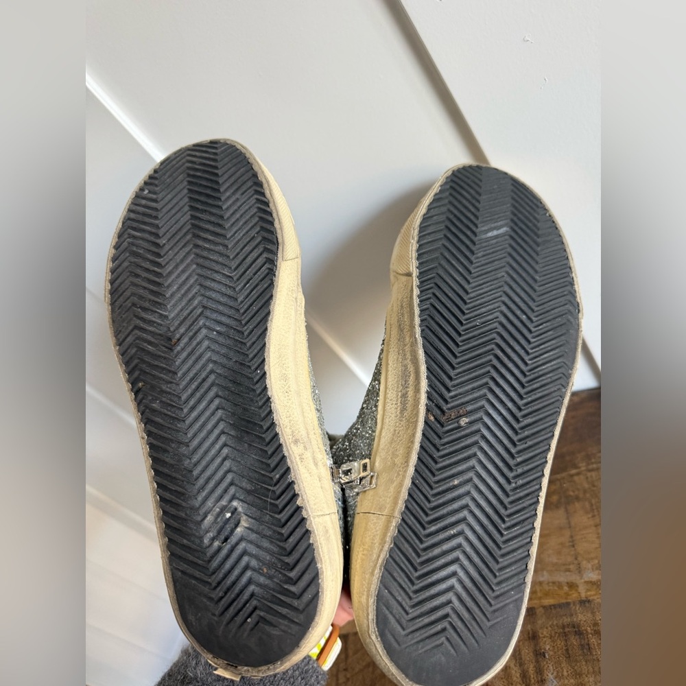 Golden Goose Silver Glitter Slides - Picture 4 of 15